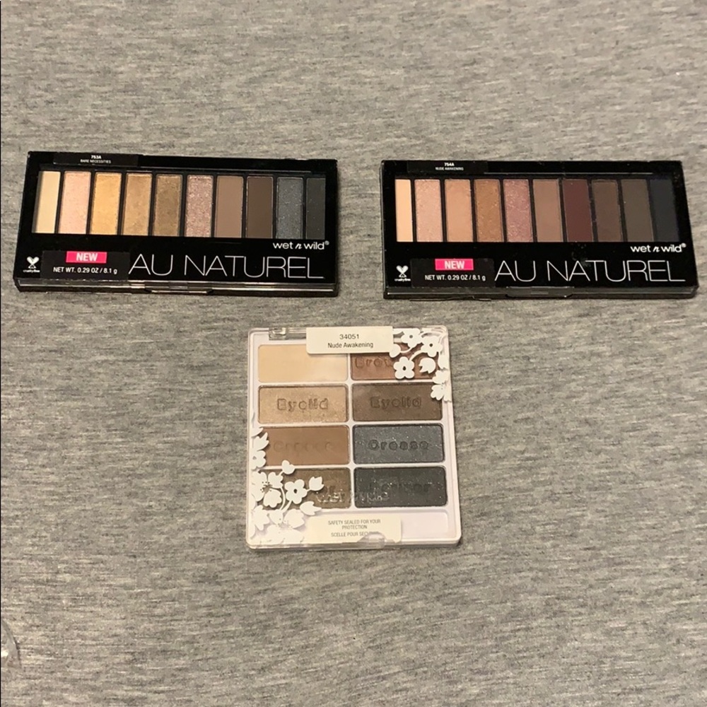3 wet n wild palettes